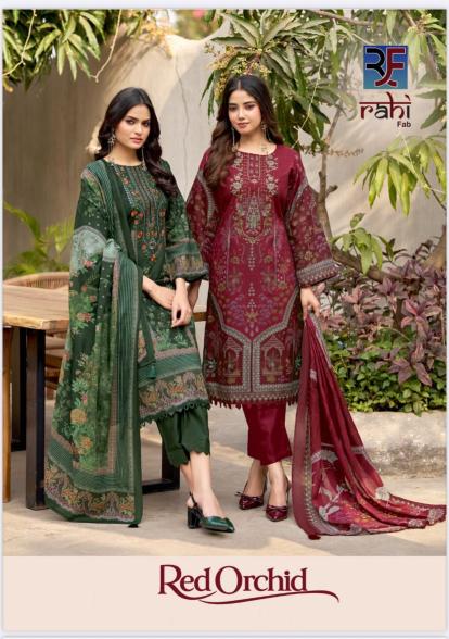 Rahi fab red orchid vol-1 wholesale dress material